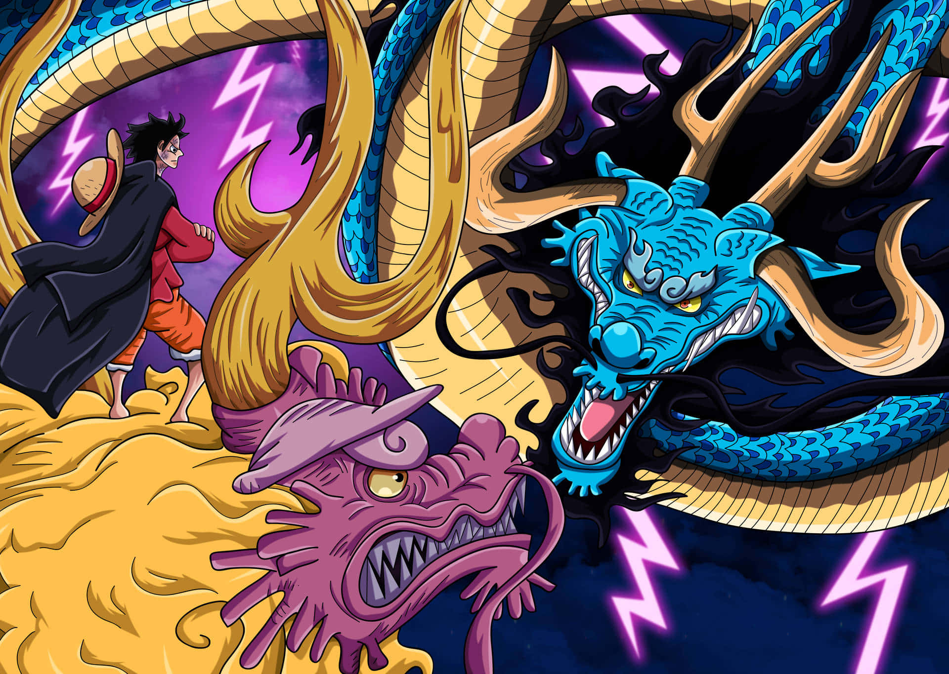 Kaido from One Piece in Dragon Form